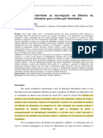 Cognição e Criatividade Na Investigação em Historia Da Matematica-Contribuiçoes para A Educaçao Matematica Brasileira Editado