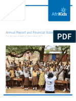 AfriKids UK Annual Trustees Report and Audited Accounts 2021