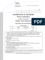 Mathematical Methods: Written Examination 2