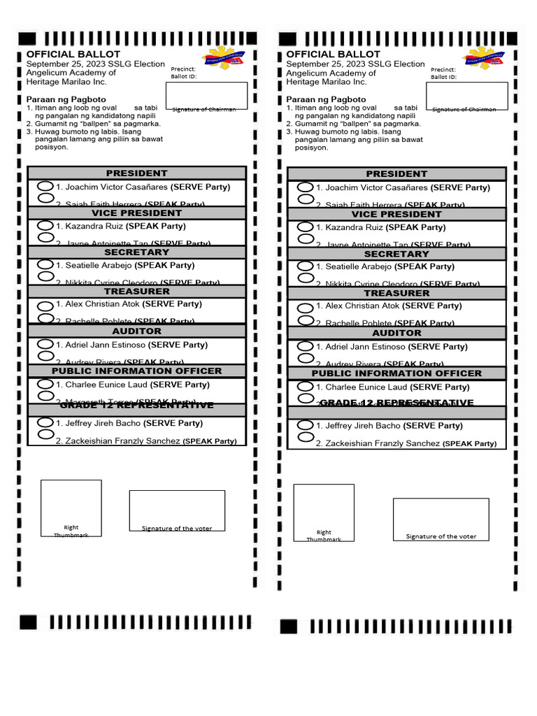 Ballots 2022 PDF