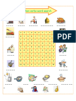 Kitchen Verbs Word Search Games Wordsearches - 20328