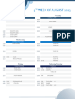 Study Schedule