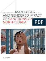 Human Costs and Gendered Impact of Sanctions On North Korea