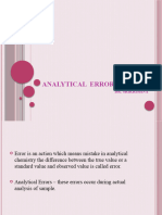Analytical Errors