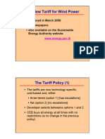 The New Wind Power Tariff