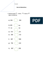 Guía de Matemáticas Menor Mayor