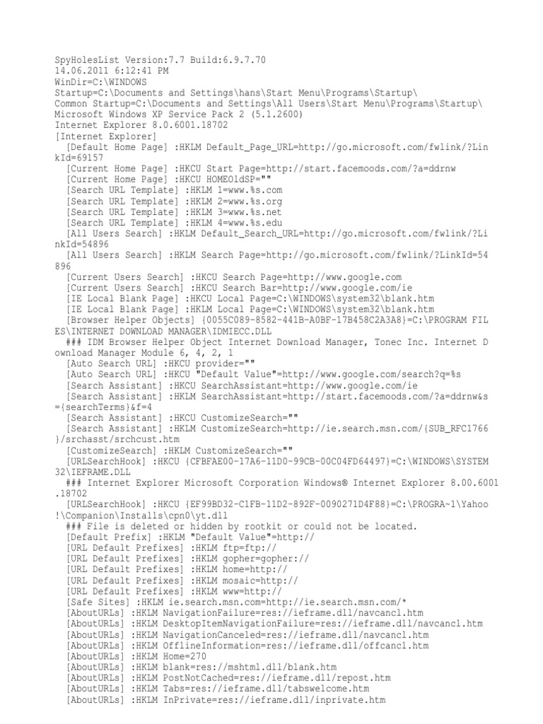 Reg Run Log | PDF | Windows Registry | Internet Explorer