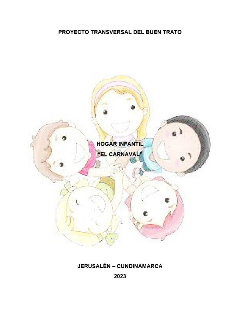 Proyecto de Buen Trato Infantil 2023 | PDF | Educación de la primera ...