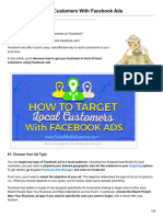 How To Target Local Customers With Facebook Ads