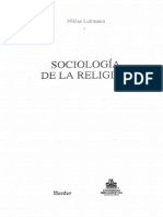 Luhmann- Sociología de La Religión