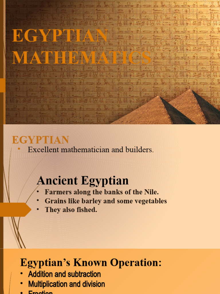 Ancient Egyptian Mathematics | PDF | Ancient Egypt | Decimal