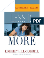 Less Is More Teaching Literature With Short Texts, Grades 6-12 by Kimberly Hill Campbell