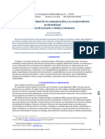 La Improbabilidad de La Comunicacion y Su Sorprendente Probabilidad