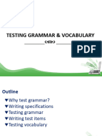 9.testing Grammar and Vocabulary