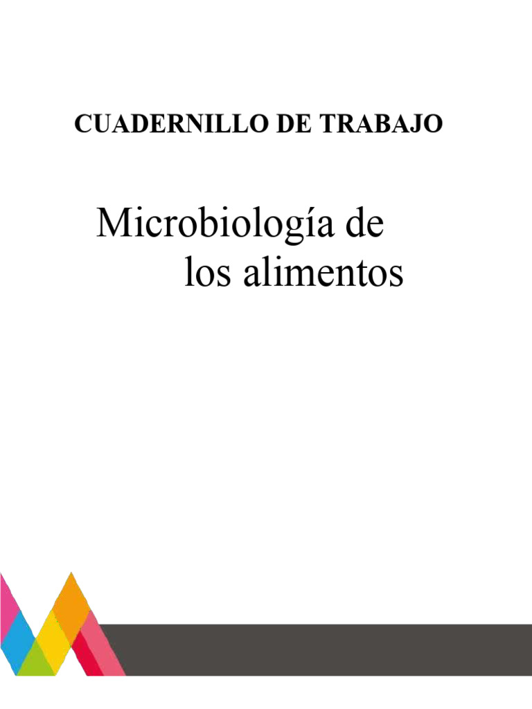 Cuadernillo de Microbiologia de Los Alimentos 2023 | PDF | Biología ...