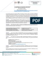 Acta de Informe de Evaluacón