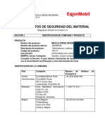 MSDS Exxonmobil Diesel B5 S50