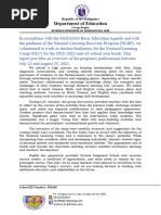 NLC Sample Class Program and Schedule | PDF
