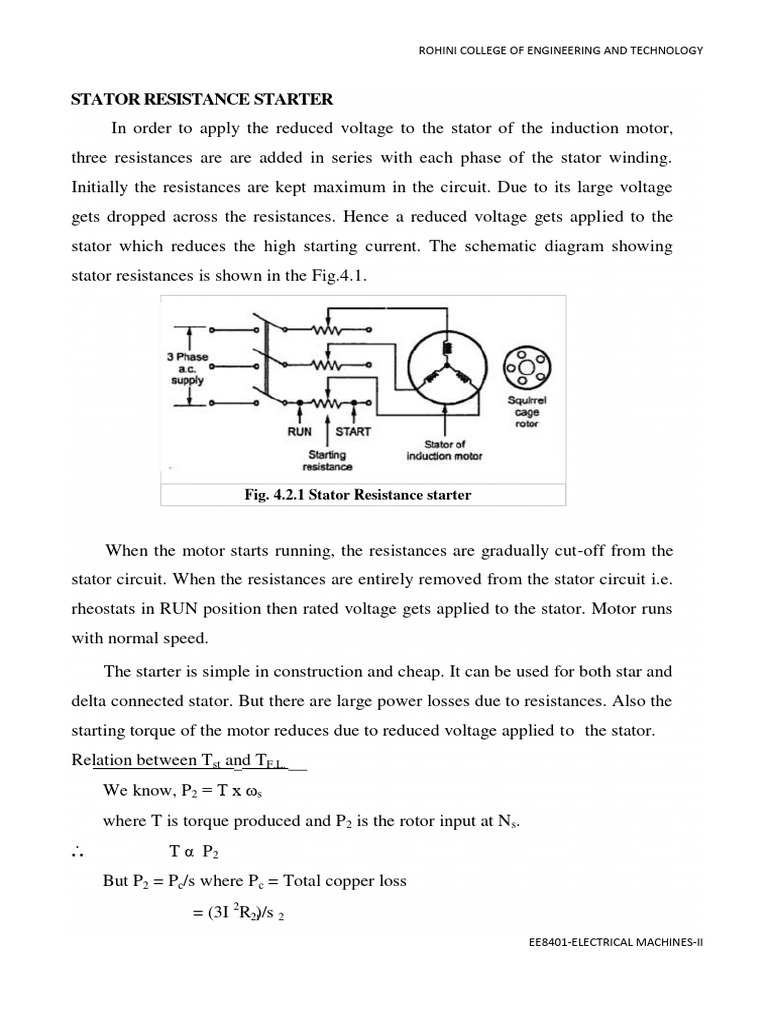 Electrical Motor Starters Guide | PDF | Electric Motor | Physical ...