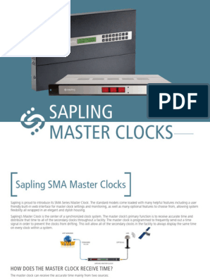 Sapling Master Clock Brochure V1.1