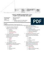 Ujian Akhir Semester (Uas) TAHUN AKADEMIK 2022-2023