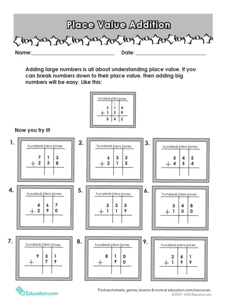 2C Math Thurs 3-Digit-Addition | PDF