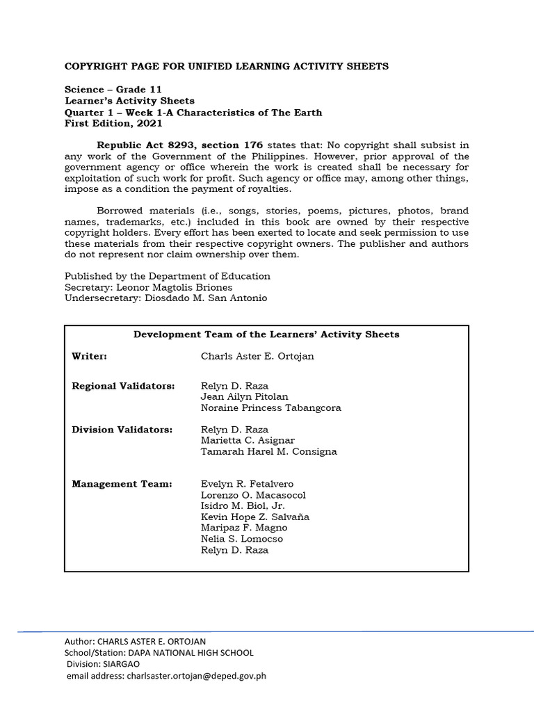 Earth Science | PDF | Rock (Geology) | Earth