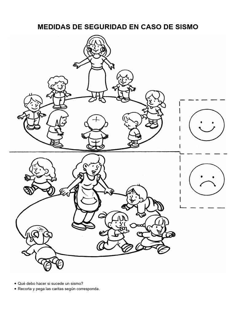 Actividades de Seguridad en Sismos para Niños | PDF | Aprendizaje ...