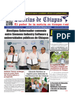 Periódico Noticias de Chiapas, Edición Virtual Miércoles 27 de Septiembre de 2023