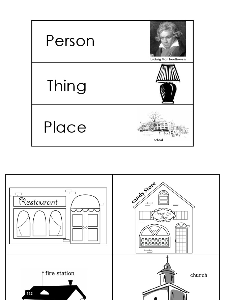Function of the Noun Place, Thing, Person