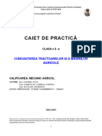 Caiet de Practica Calificarea Mecanic Agricol