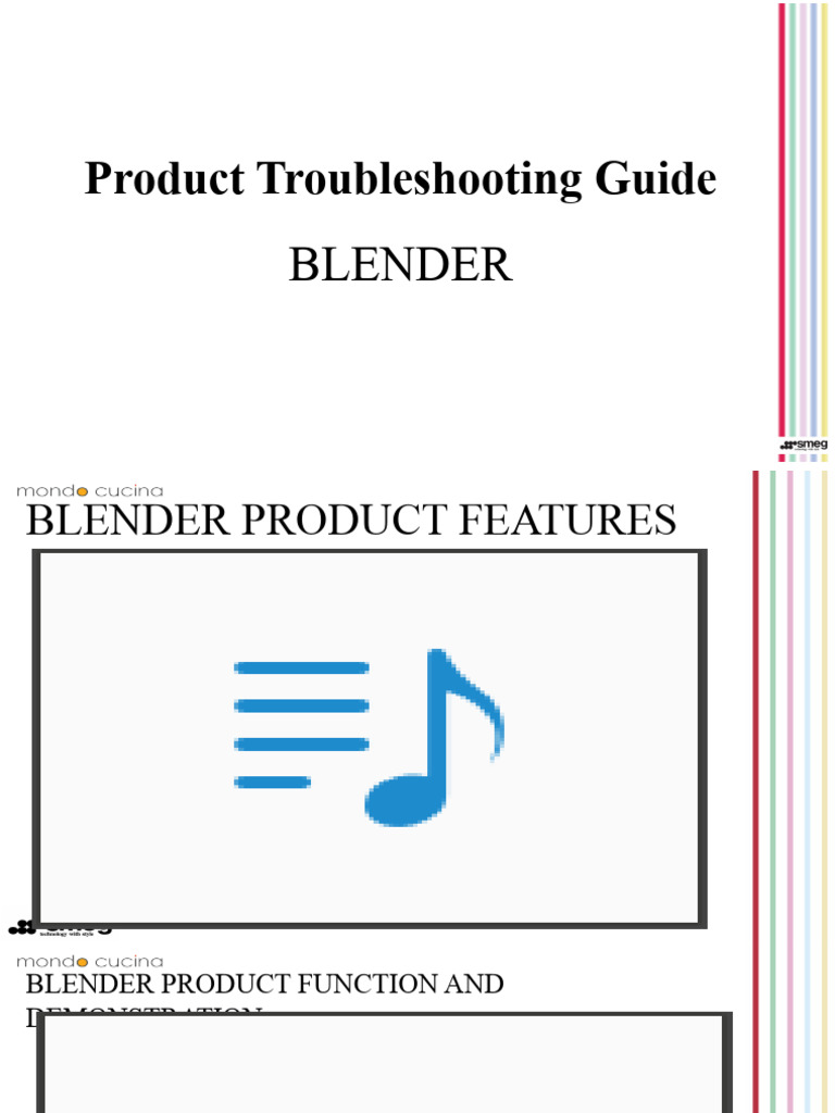 Product Training Blender PDF Blender Electrical Connector