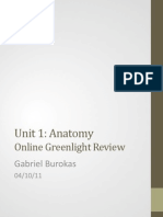 Unit 1: Anatomy: Online Greenlight Review