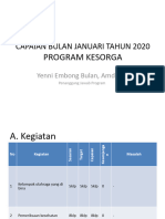 Capaian Bulan Januari Tahun 2020 - Kesorga