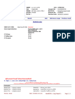 Test Result Unit Reference Range Previous Result Method: Biomolecular