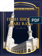 Fikih Sholat Hari Raya Dan Sunnahnya