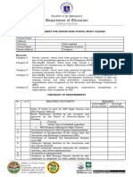 Eva Uation Sheet For Senior High School Evening Classes