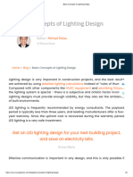 Basic Concepts of Lighting Design