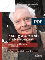 Reading W.S. Merwin in A New Century. American and European Perspectives