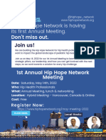 Hip Hope Network 1st Annual Meeting Invitation May 14, 2022