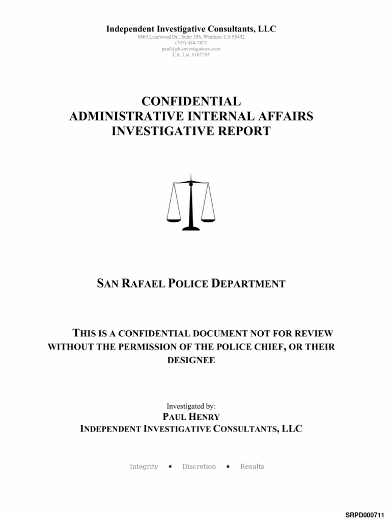 Investigation of Corporal O'Con's Conduct | PDF | Police | Use Of Force