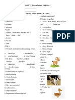 Soal UTS Bahasa Inggris SD Kelas 4