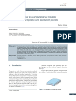A Literature Review On Computational Models For Laminated Composite and Sandwich Panels