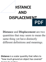 Grade 12 Distance and Displacement