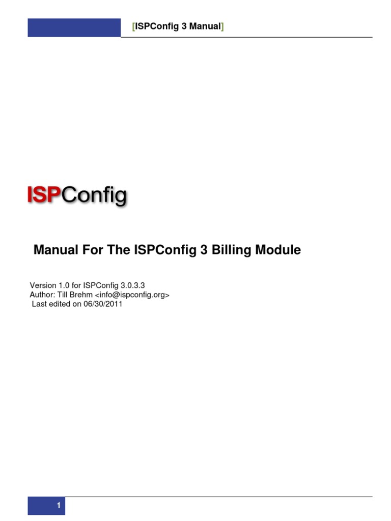User manual