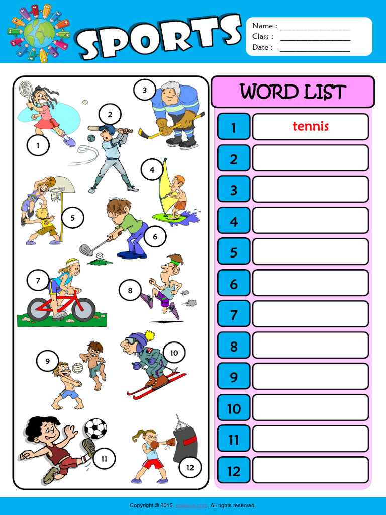 Mastering the Game's Lexicon: A Deep Dive into Sports Vocabulary Worksheets