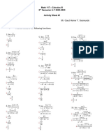 Sheet 1 Calculus III CDG