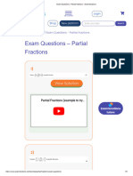 Partial Fractions Examinations 1