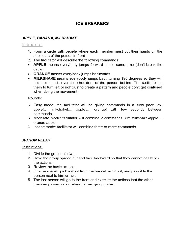 Ice Breakers PDF