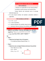 Pipe Schedule Method